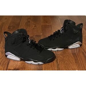 Air Jordan 6 VI Retro Chrome Black Metallic Silver Size 11.5